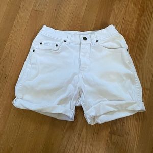 Vintage White LEE Cut off Denim Shorts - Wmns 6